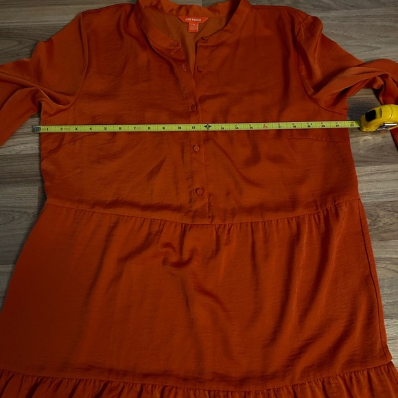 Joe Fresh Long Sleeve Copper Dress - Picture 4 of 5